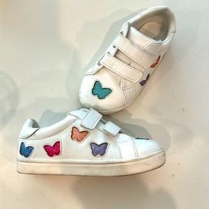Like new Nina sneakers w sparkle butterflies